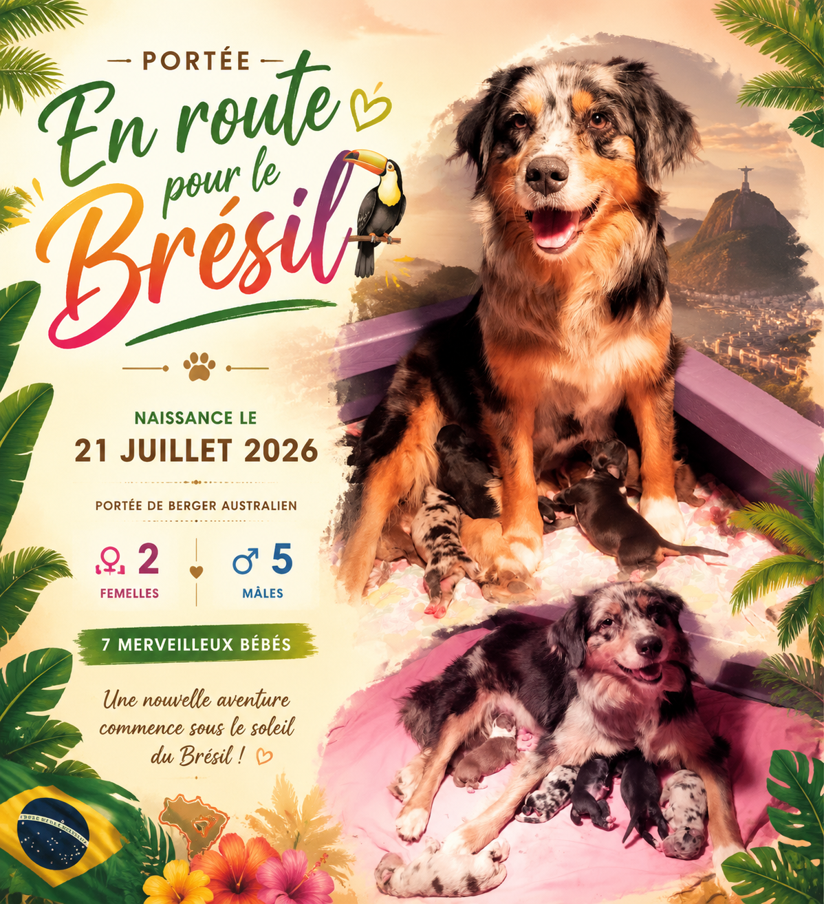 Portée "En route pour le Brésil"